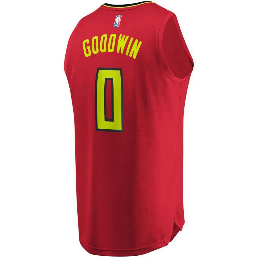 Atlanta Hawks Brandon Goodwin Fanatics Branded Replica Fast Break Player Statement Jersey Kids - Red | Ireland C5039X4