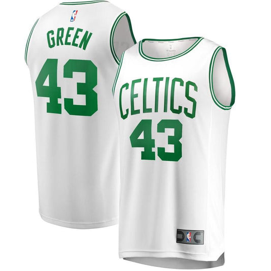 Boston Celtics Javonte Green Fanatics Branded Replica Fast Break Player Association Jersey Mens - White | Ireland C3573C2