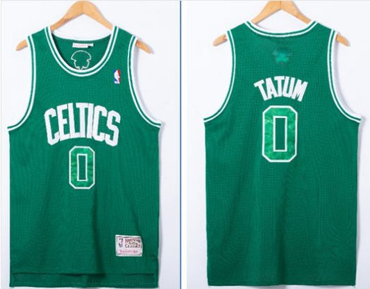 Boston Celtics #0 Jayson Tatum Throwback Jersey Green