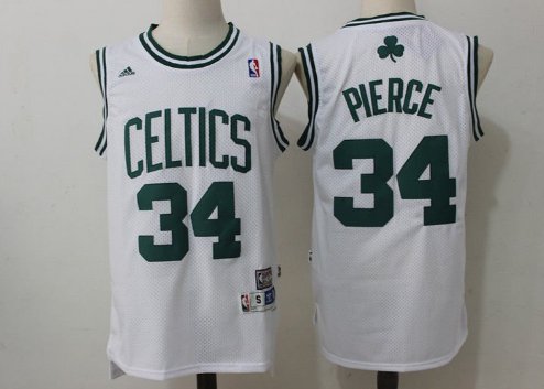 Boston Celtics 34 Paul Pierce Jersey White