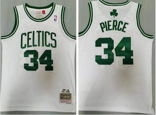 Boston Celtics #34 Paul Pierce Throwback Jersey White