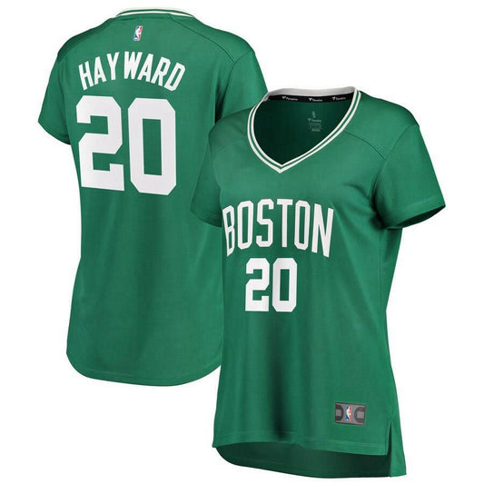 Boston Celtics Gordon Hayward Fanatics Branded Fast Break Icon Jersey Womens - Green | Ireland D4991B0