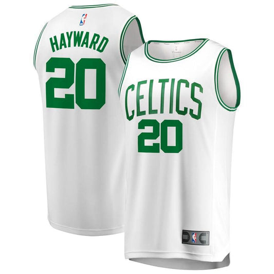 Boston Celtics Gordon Hayward Fanatics Branded Replica Fast Break Association Jersey Mens - White | Ireland S0498H4