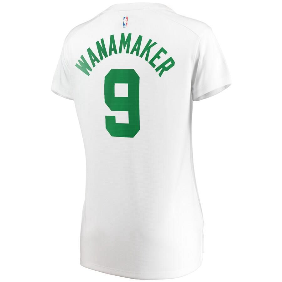 Boston Celtics Brad Wanamaker Fanatics Branded Replica Fast Break Player Association Jersey Womens - White | Ireland A7630S0