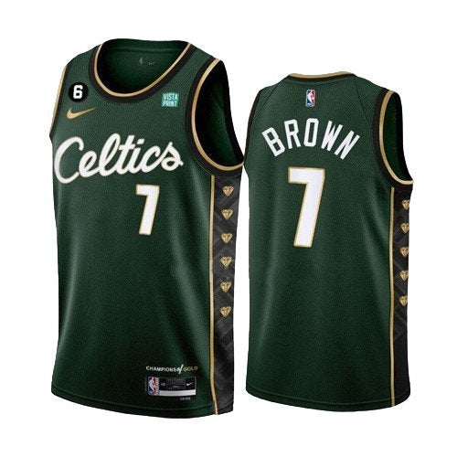 Boston Celtics #7 Jaylen Brown Green City Edition Jersey