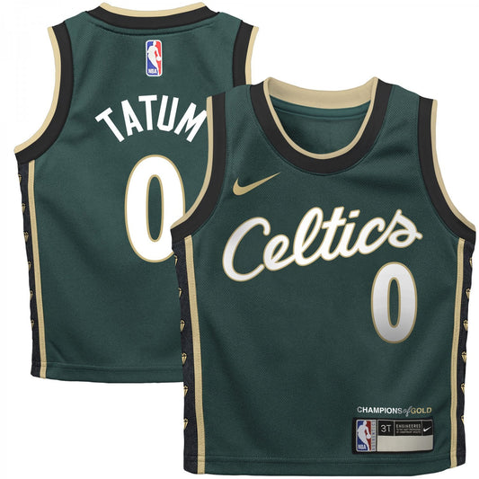 Boston Celtics #0 Jayson Tatum Teal City Edition Jersey