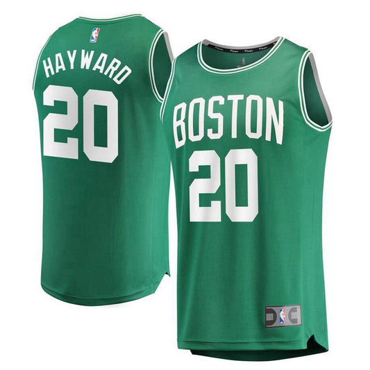 Boston Celtics Gordon Hayward Fanatics Branded Replica Fast Break Icon Jersey Mens - Green | Ireland X5652C0