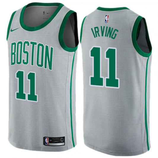 Men's Boston Celtics Kyrie Irving City Edition Jersey Gray