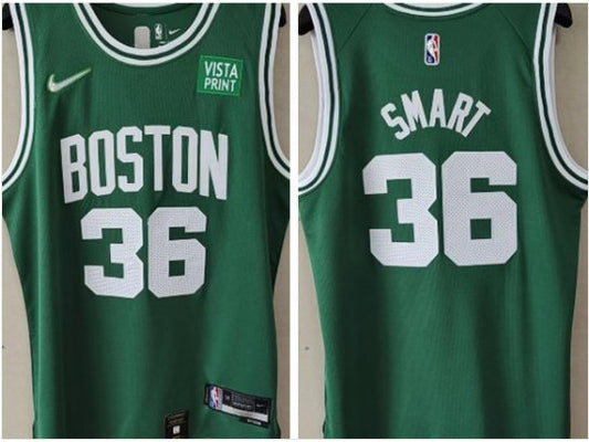 Boston Celtics #36 Marcus Smart 75th Jersey Green