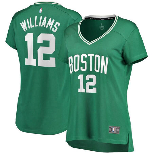 Boston Celtics Grant Williams Fanatics Branded Replica Fast Break Player Icon Jersey Womens - Black | Ireland C6948Z8