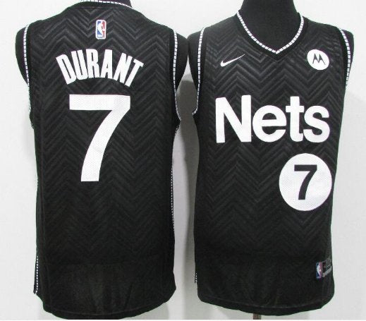 Brooklyn Nets #7 Kevin Durant Earned Jersey Black