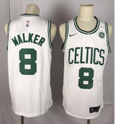 Boston Celtics #8 Kemba Walker Jersey White