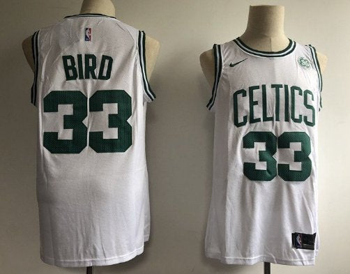 Boston Celtics #33 Larry Bird Jersey White