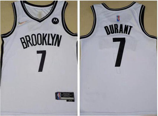 Brooklyn Nets #7 Kevin Durant 75th Jersey White