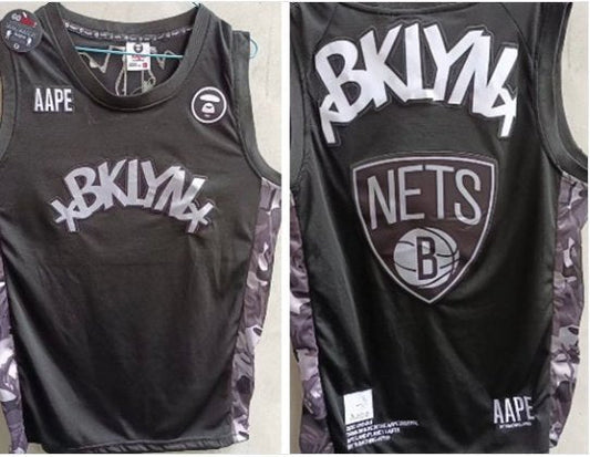 Brooklyn Nets Aape Jersey Black