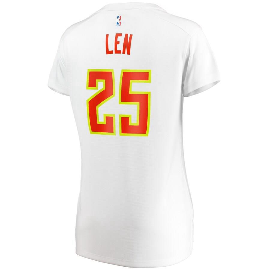 Atlanta Hawks Alex Len Fanatics Branded Replica Fast Break Player Association Jersey Womens - White | Ireland R8884P8