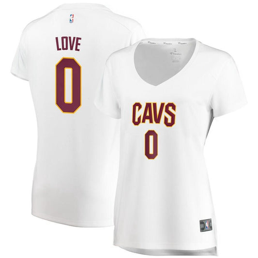 Cleveland Cavaliers Kevin Love Fanatics Branded Fast Break Player Association Jersey Womens - White | Ireland H0360A4