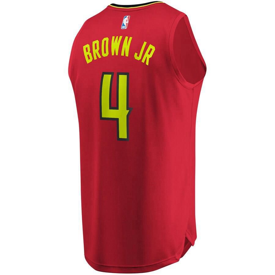 Atlanta Hawks Charlie Brown Jr. Fanatics Branded Fast Break Player Statement Jersey Kids - Red | Ireland W4727I4